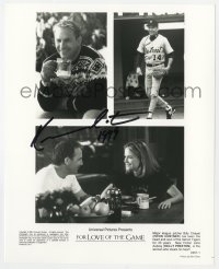 1h415 KEVIN COSTNER signed 8x10 still 1999 with Kelly Preston in For Love of the Game!