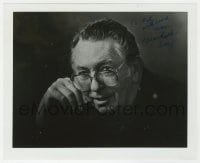 1h945 MACDONALD CAREY signed 8x10 REPRO still 1980s great portrait with glasses late in his career!