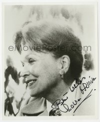 1h953 MAUREEN O'SULLIVAN signed 8x9.75 REPRO still 1980s smiling portrait late in her career!