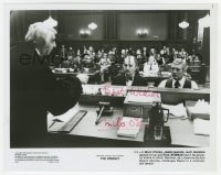 1h453 MILO O'SHEA signed 8x10 still 1982 in courtroom with James Mason & Paul Newman in The Verdict!