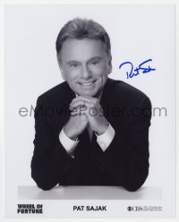 1h463 PAT SAJAK signed TV 8x10 still 2000s smiling close up of the host of Wheel of Fortune!