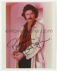 1h817 PATRICK BERGIN signed color 8x10 REPRO still 1990s great close portrait of the Irish actor!