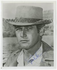 1h965 PAUL NEWMAN signed 8.25x10 REPRO still 1980s portrait from Butch Cassidy & the Sundance Kid!