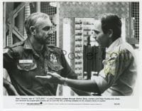 1h467 PETER HYAMS signed 7.5x9.5 still 1981 candid with Sean Connery on the set of Outland!