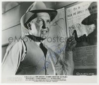 1h473 RALPH BELLAMY signed 8.25x9.5 still 1966 as the self made bastard from The Professionals!