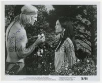 1h487 RICHARD HARRIS signed 8.25x10 still 1970 great c/u with Corinna Tsopei in A Man Called Horse!