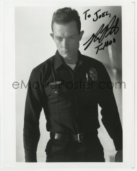 1h977 ROBERT PATRICK signed 8x10 REPRO still 1990s as T-1000 in his human form in Terminator 2!
