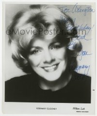 1h626 ROSEMARY CLOONEY signed 8x10 publicity still 1970s smiling portrait from her talent agency!