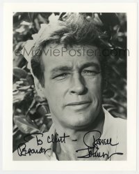 1h981 RUSSELL JOHNSON signed 8x10 REPRO still 1980s he was The Professor on Gilligan's Island!