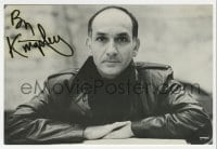 1h206 BEN KINGSLEY signed 4x6 photo 1980 it can be framed & displayed with a repro!