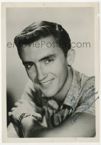 1h243 RONNIE BURNS 5x7 signed photo 1950s smiling portrait of the adopted son of George & Gracie!