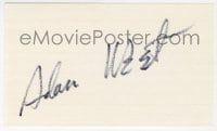 1h643 ADAM WEST signed 3x5 index card 1980s can be framed & displayed with a repro still!
