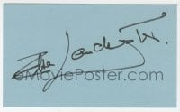1h670 ELSA LANCHESTER signed 3x5 index card 1980s it can be framed & displayed with a repro!