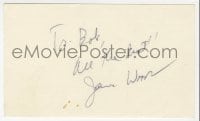 1h690 JAMES WOODS signed 3x5 index card 2000s can be framed & displayed with a repro still!