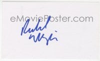 1h719 RACHEL WEISZ signed 3x5 index card 2000s can be framed & displayed with a repro still!