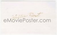 1h734 WILLIE BEST signed 3x5 index card 1950s can be framed & displayed with a repro still!