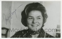 1h223 INGRID BERGMAN signed 4x6 photo 1970s head & shoulders smiling c/u late in her career!