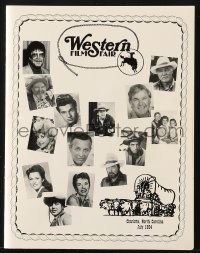 1h085 WESTERN FILM FAIR signed 9x11 program 1994 by THIRTEEN western actors who attended!