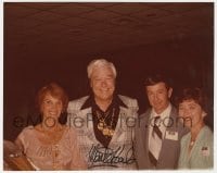 1h238 MONTE HALE signed color 8x10 photo 1970s he's standing with fans at a western convention!