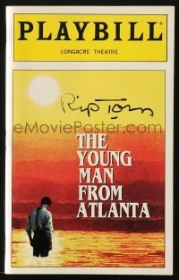 1h165 RIP TORN signed playbill 1997 appearing in The Young Man From Atlanta on Broadway!