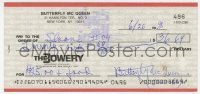 1h142 BUTTERFLY MCQUEEN signed 3x6 canceled check 1991 she was Prissy in Gone with the Wind!