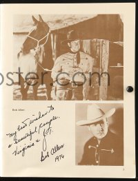 1h086 5TH ANNUAL WESTERN FILM FESTIVAL signed souvenir program book 1976 by SIXTEEN cowboy stars!