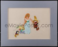 1j033 THUMBELINA matted animation cel 1994 Don Bluth cartoon, multi cel setup with bug friends!