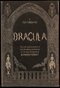 1j327 DRACULA A TOY THEATRE spiral-bound softcover book 1979 sets & costumes of the Broadway show!