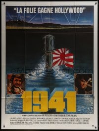1j475 1941 style B French 1p 1979 completely different art of Japanese submarine in Hollywood!