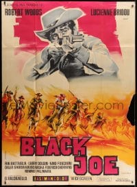 1j525 BLACK JACK French 1p 1970 different Belinsky spaghetti western art of Woods as Black Joe!