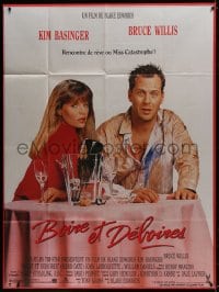 1j528 BLIND DATE French 1p 1987 sexy Kim Basinger, down-on-his-luck Bruce Willis, Blake Edwards!