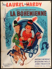 1j533 BOHEMIAN GIRL French 1p R1960s different art of gypsies Stan Laurel & Oliver Hardy!
