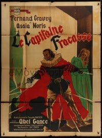 1j544 CAPTAIN FRACASSE French 1p 1943 Abel Gance directed, art of Fernand Gravey, ultra rare!