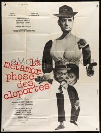1j560 CLOPORTES French 1p 1965 Lino Ventura, Charles Aznavour, Irina Demick, crime comedy!