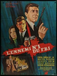 1j568 COSA NOSTRA AN ARCH ENEMY OF THE FBI French 1p 1967 Bertrand art of Gian Maria Volonte!