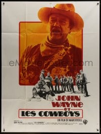 1j571 COWBOYS French 1p 1972 big John Wayne gave these young boys their chance to become men!
