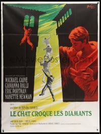 1j587 DEADFALL French 1p 1968 Michael Caine, Giovanna Ralli, Bryan Forbes, different Grinsson art!