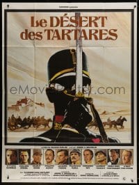 1j598 DESERT OF THE TARTARS French 1p 1977 Vittorio Gassman, Giuliano Gemma, Landi art of soldier!