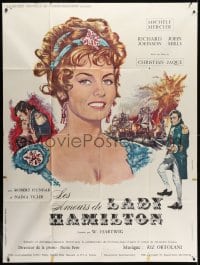 1j624 EMMA HAMILTON French 1p 1969 Le Calde notti di Lady Hamilton, great art of Michele Mercier!