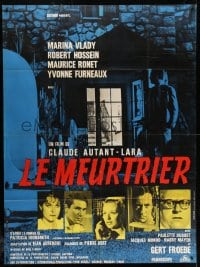 1j627 ENOUGH ROPE French 1p 1963 Claude Autant-Lara directed, art of Marina Vlady, Robert Hossein!