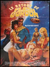 1j654 FLESH GORDON MEETS THE COSMIC CHEERLEADERS French 1p 1990 sequel to outrageous cult classic!