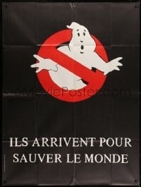 1j683 GHOSTBUSTERS teaser French 1p 1984 Ivan Reitman, they're here to save the world!