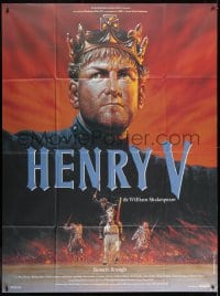 1j712 HENRY V French 1p 1991 great art of star & director Kenneth Branagh by Malinowski!