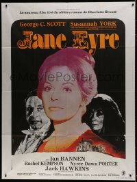 1j737 JANE EYRE French 1p 1972 Charlotte Bronte's novel, Susannah York & George C. Scott, rare!