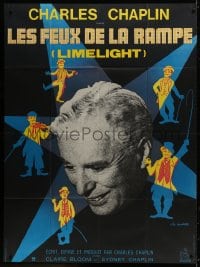 1j782 LIMELIGHT French 1p R1970s many artwork images of Charlie Chaplin by Leo Kouper + photo!