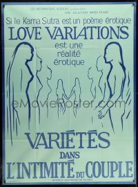 1j792 LOVE VARIATIONS French 1p 1970 controversial educational movie about the Kama Sutra, rare!