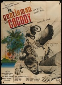 1j798 MAN FROM COCODY French 1p 1965 Christian-Jaque's Le gentleman de Cocody, spy Jean Marais!
