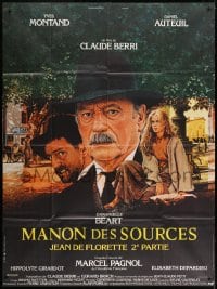 1j802 MANON OF THE SPRING French 1p 1987 Claude Berri, Yves Montand, art by Michel Jouin!