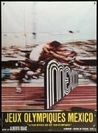 1j837 OLYMPICS IN MEXICO French 1p 1971 Olimpiada en Mexico, cool Georges Kerfyser hurdling art!