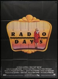 1j871 RADIO DAYS French 1p 1987 Mia Farrow, directed by Woody Allen, New York City!